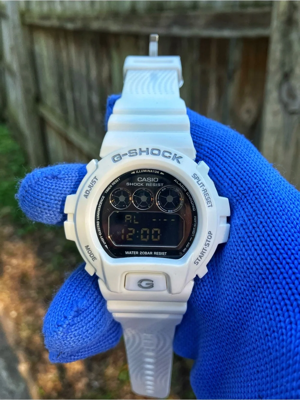 BUSSDOWN Moissanite Custom G Shock Gold and White Colorway